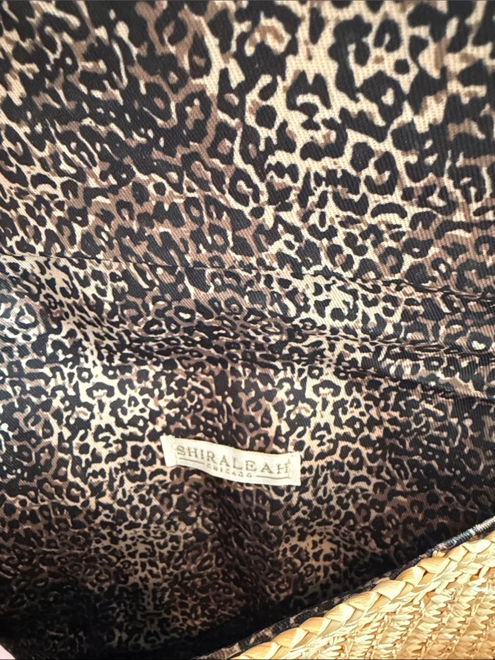 Shiraleah Natural Straw Clutch with Black Pom Trim